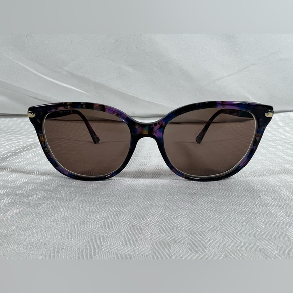 5007: Coach HC8132 Confetti Purple Sunglasses w/ Case has some scratches - Picture 3 of 8